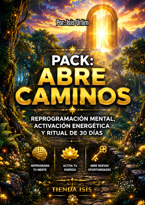 🌟 PACK ABRE CAMINOS | Reprogramación Mental, Activación Energética y Ritual de 30 Días